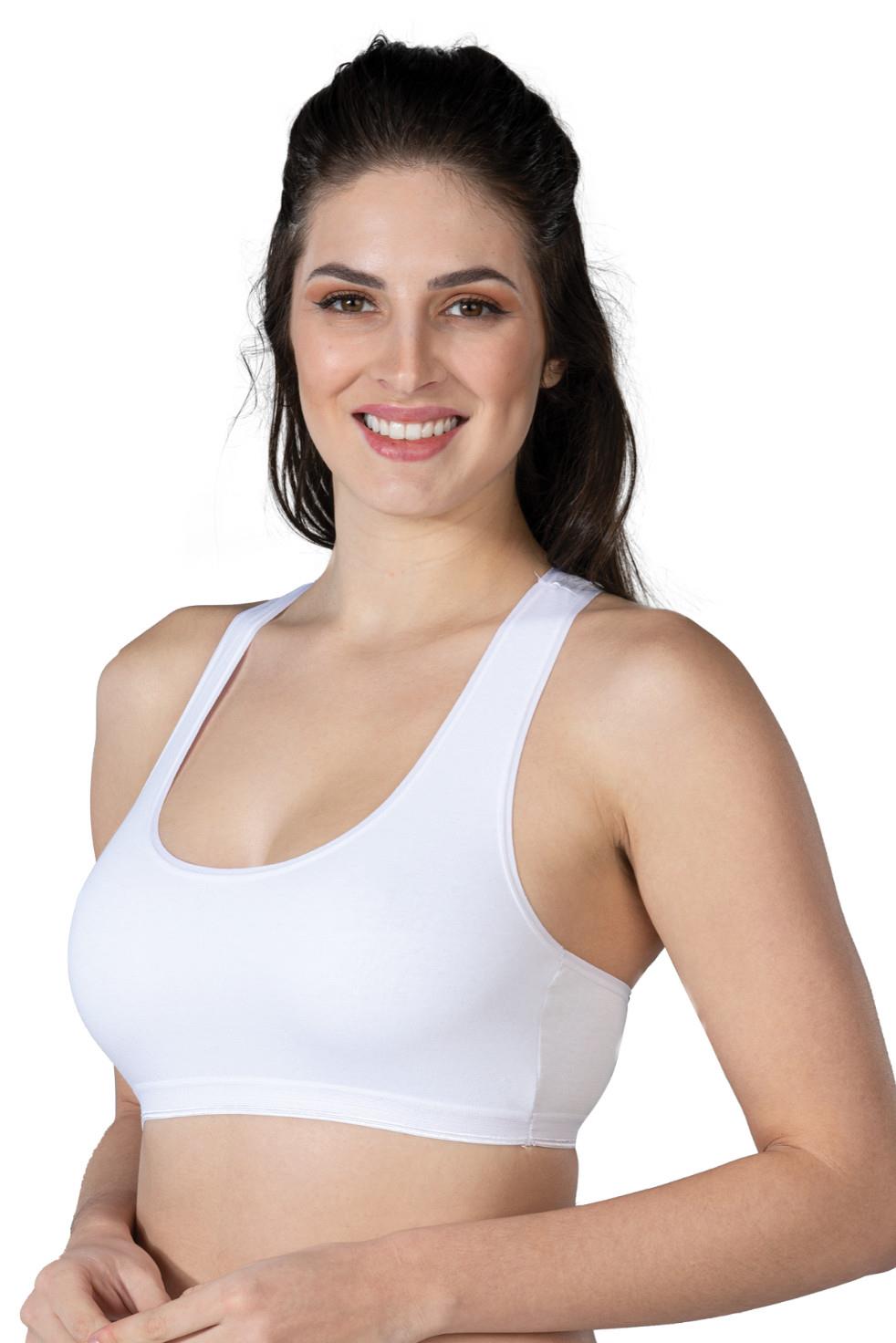 BEYAZ MI Emay 1424 Modal Cotton Sporcu Büstiyer