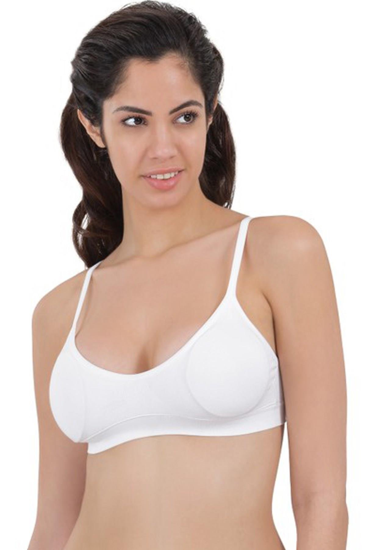 BEYAZ MI Emay 4020 Pedli İnce Askılı Büstiyer