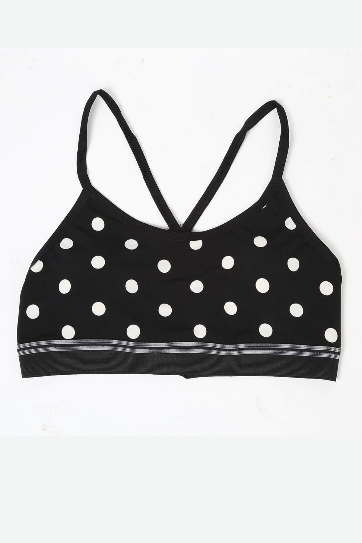 Derya Kurşun Basic Desenli Pedli Büstiyer 529SP