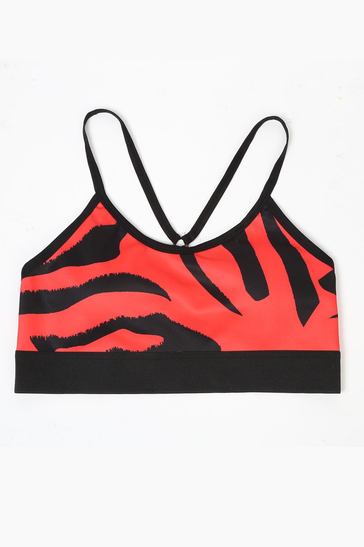 Derya Kurşun Basic Desenli Pedli Büstiyer 529K