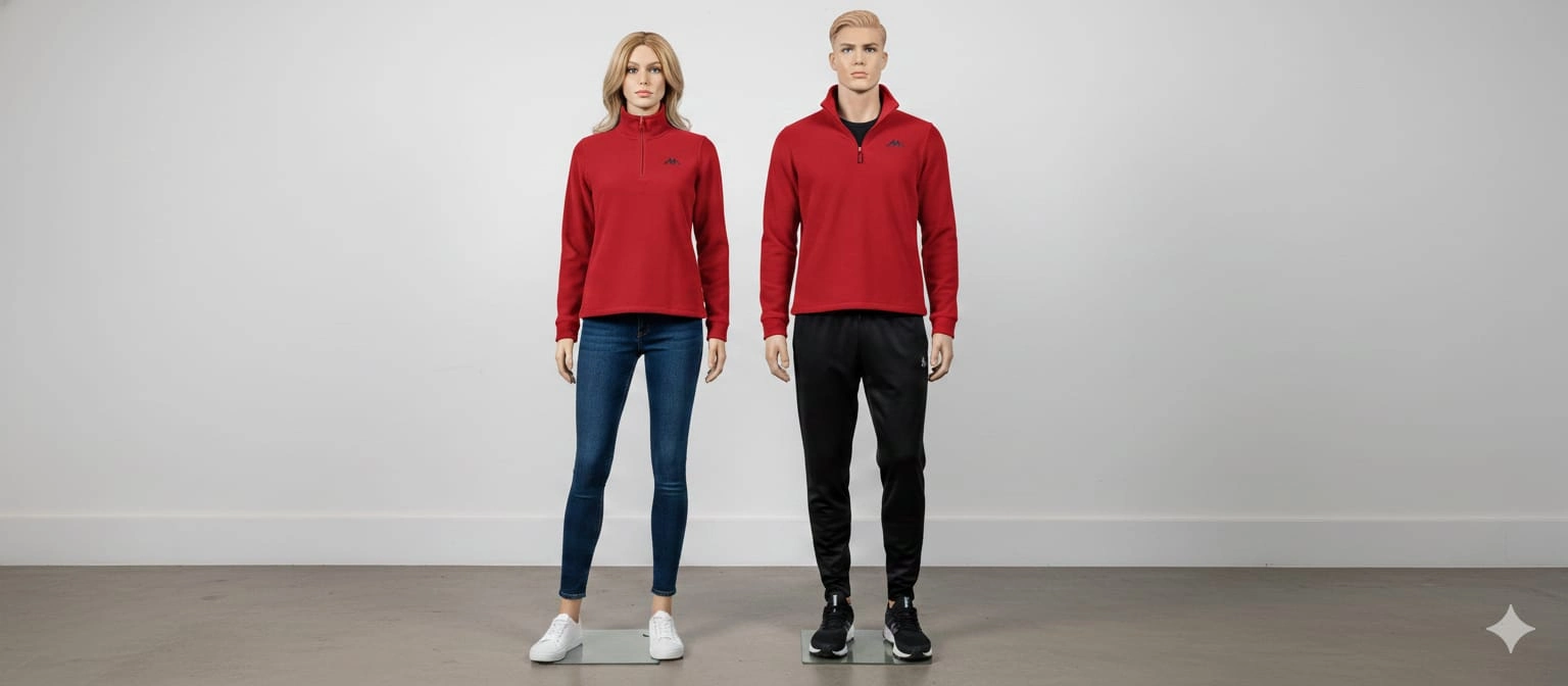 Kappa Yarım Fermuar Polar