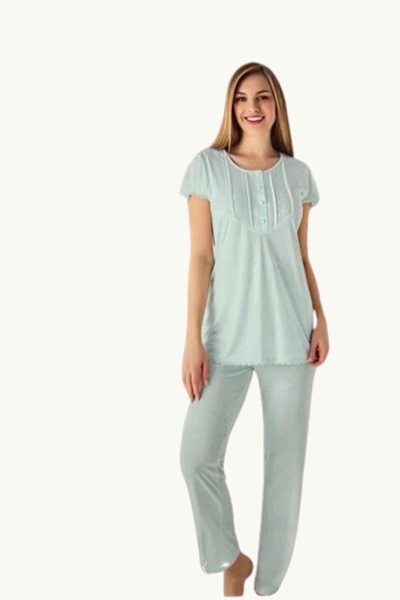 Limissi Kadın Pijama Takım 23404 Yeşil