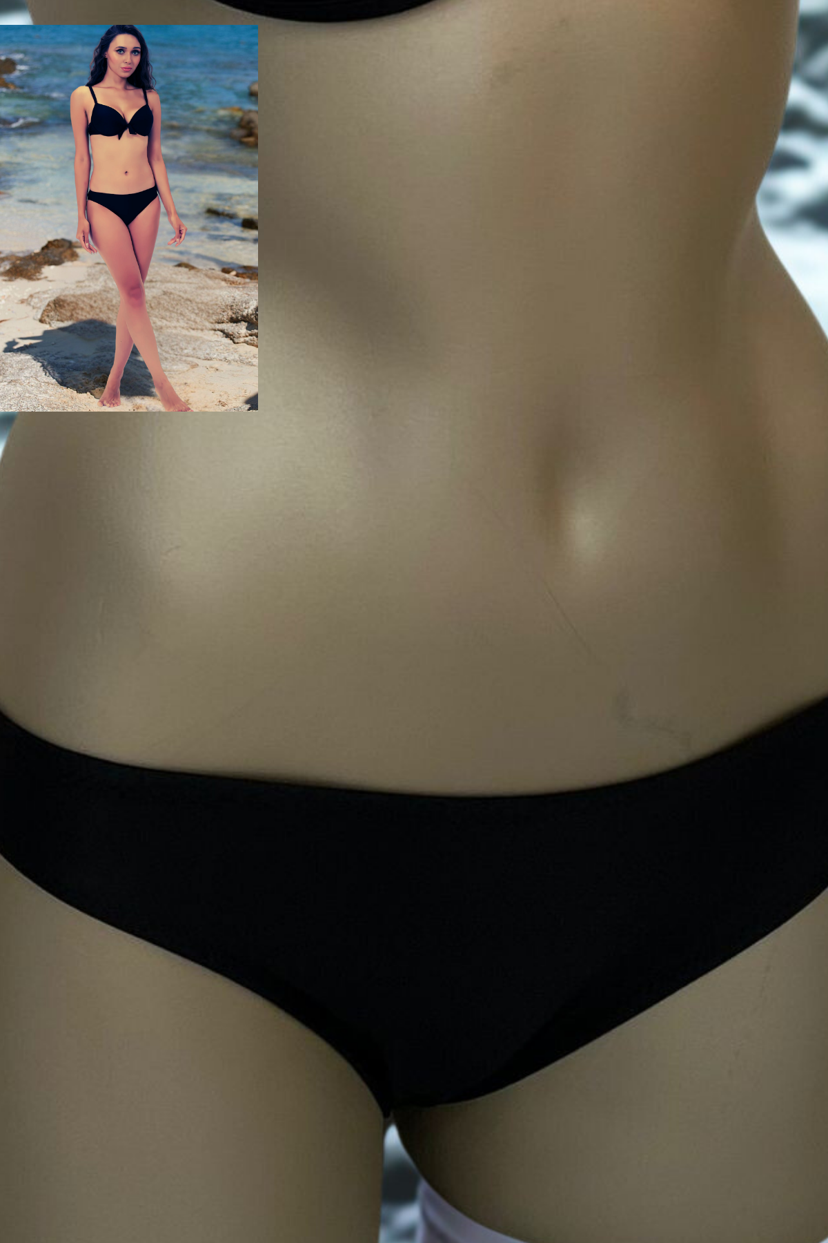 Özel Tasarım Şık Siyah Bikini Alt