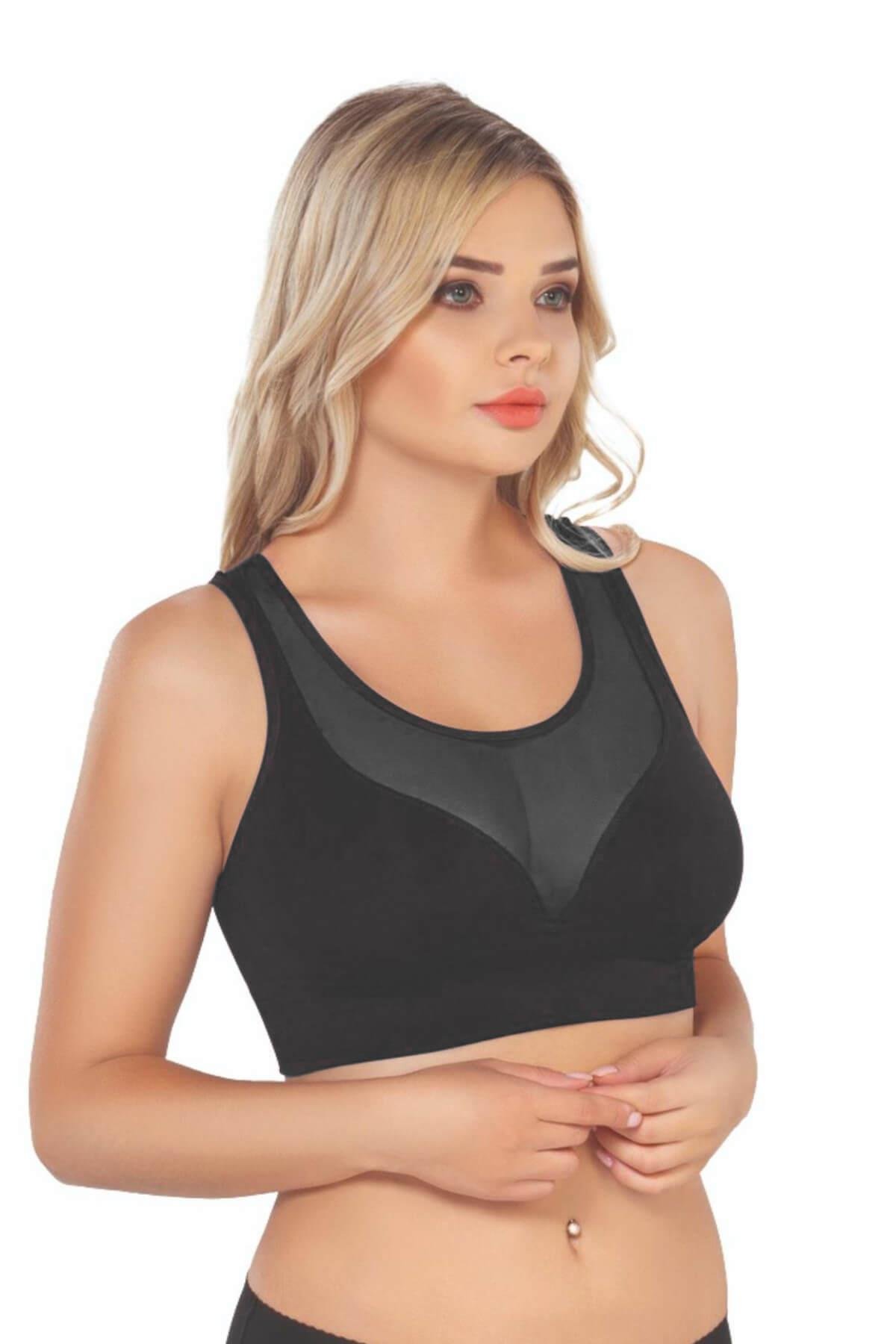 SİYAH MI Emay 4028 Seamless Tül Toparlayıcı Büstiyer