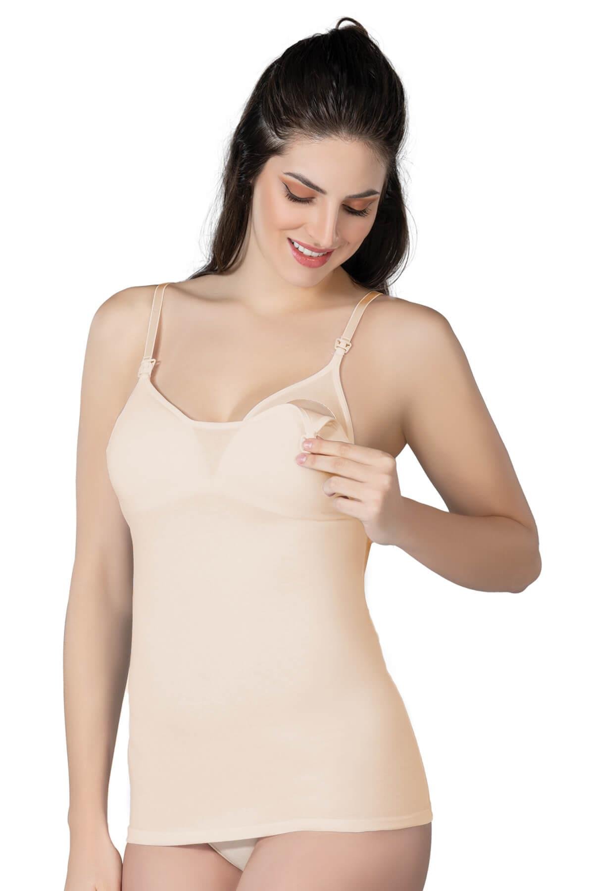 TEN MI Emay 1413 Modal Cotton Kaplı Emzirme Atlet