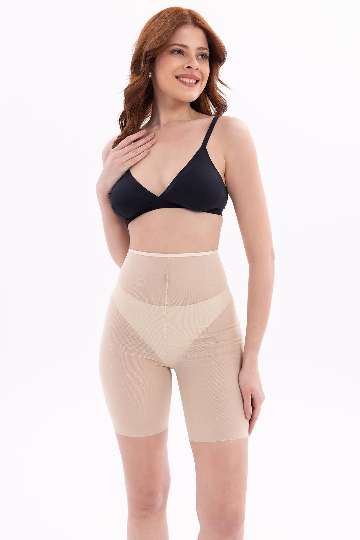 TEN MI EMAY 2705 Lazer Tül Boxer Hayalet Korse