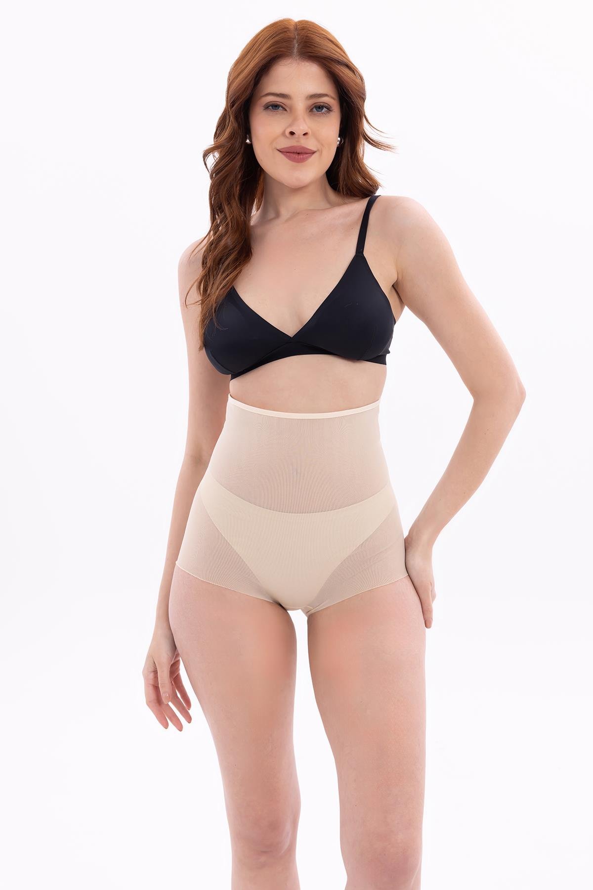 TEN MI EMAY 2706 Lazer Tül Slip Hayalet Korse