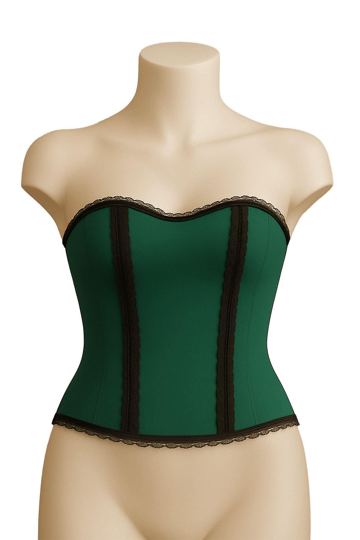 Yeşi̇l Mi  9155 F Fırfırlı Terletici Büstiyer Yeşi̇l Mi  9155 F Fırfırlı Terletici Büstiyer